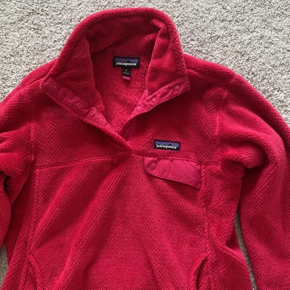 Patagonia Red Women's Fleece Pullover - Picture 2 of 2